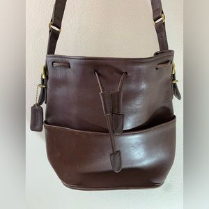 Coach vintage drawstring bucket shoulder bag
